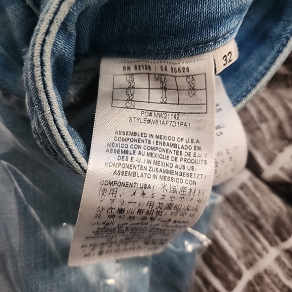 Guess Blue Flare Wide Leg Jeans - Picture 11 of 12